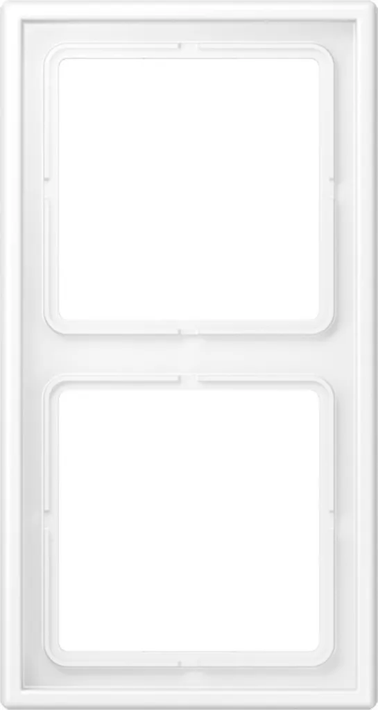 Cadre de Finition Double Blanc Mat Jung LS982WWM - Gamme LS990 Chic