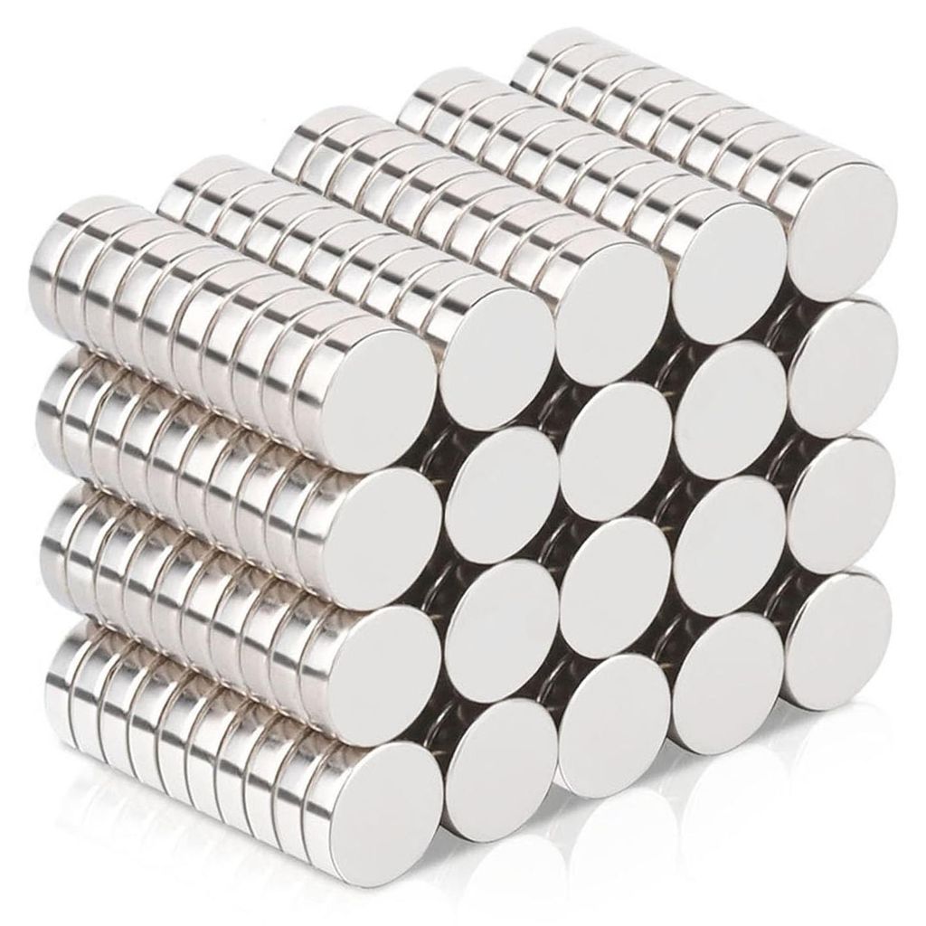 100 kleine Mini-Magnete, starke 7x2 mm Neodym-Magnete, extra starke kleine runde Magnete für Magnettafeln, Kühlschränke, Bastelprojekte, Whitebo...