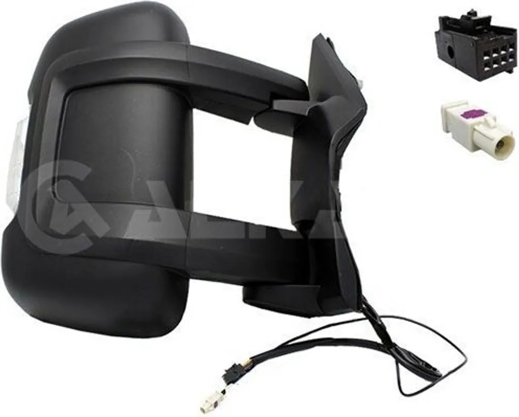 Rétroviseur manuel ALKAR 9232922 noir avec miroir grand angle droit