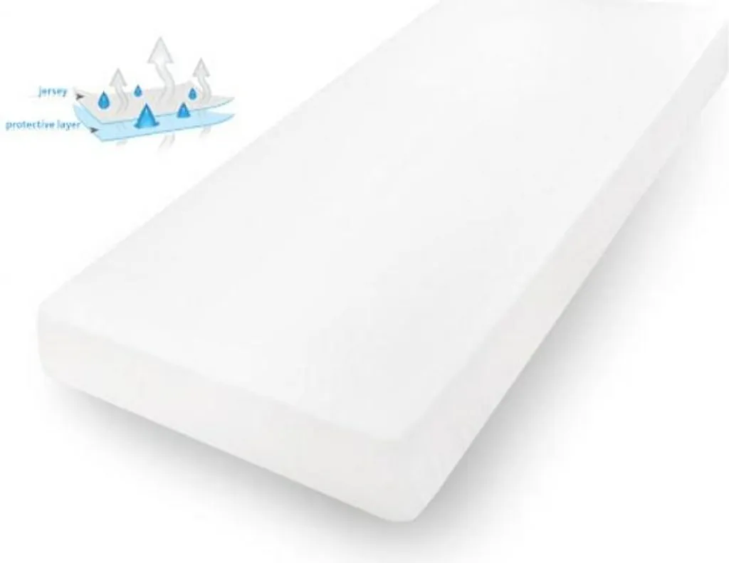BabyMatex Lenzuolo impermeabile 70x140 01 in maglina bianca con elastico per culla