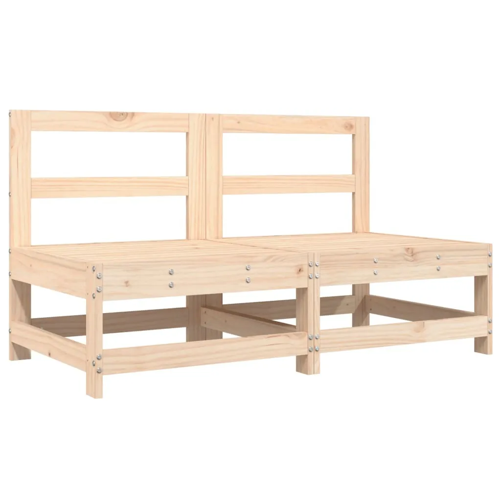 SYFAX™ Divani Centrali da Giardino 2 pz in Legno Massello di Pino