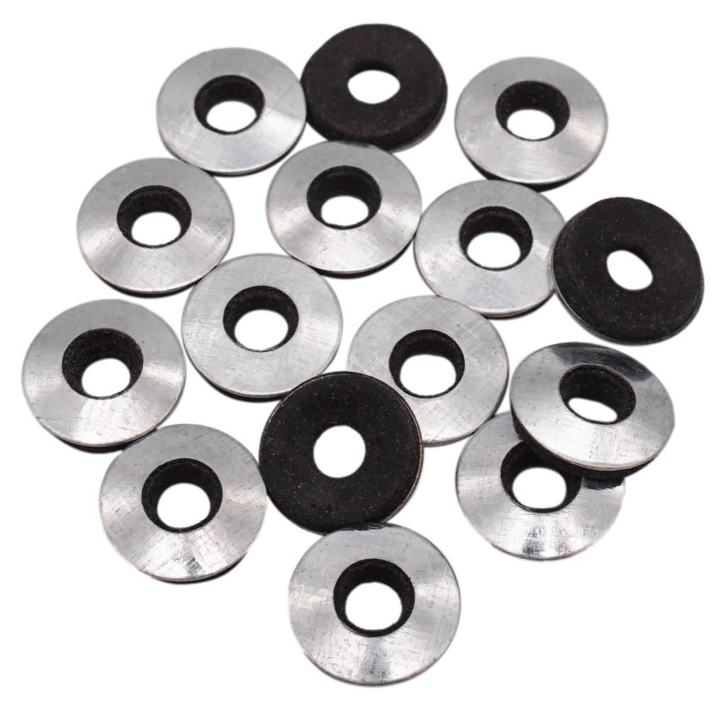 Verzinkte M12-Ringe mit EPDM-Gummi, geklebte Dichtungsringe, runde Metallscheibe