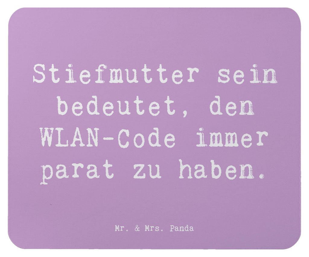 Mr. & Mrs. Panda Mousepad Spruch Stiefmutter Heldin - Produktbild 