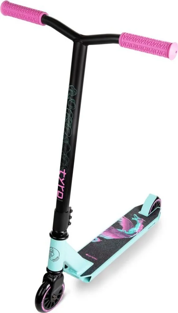 Trottinette freestyle Movino Tyro avec guidon T-bar rose