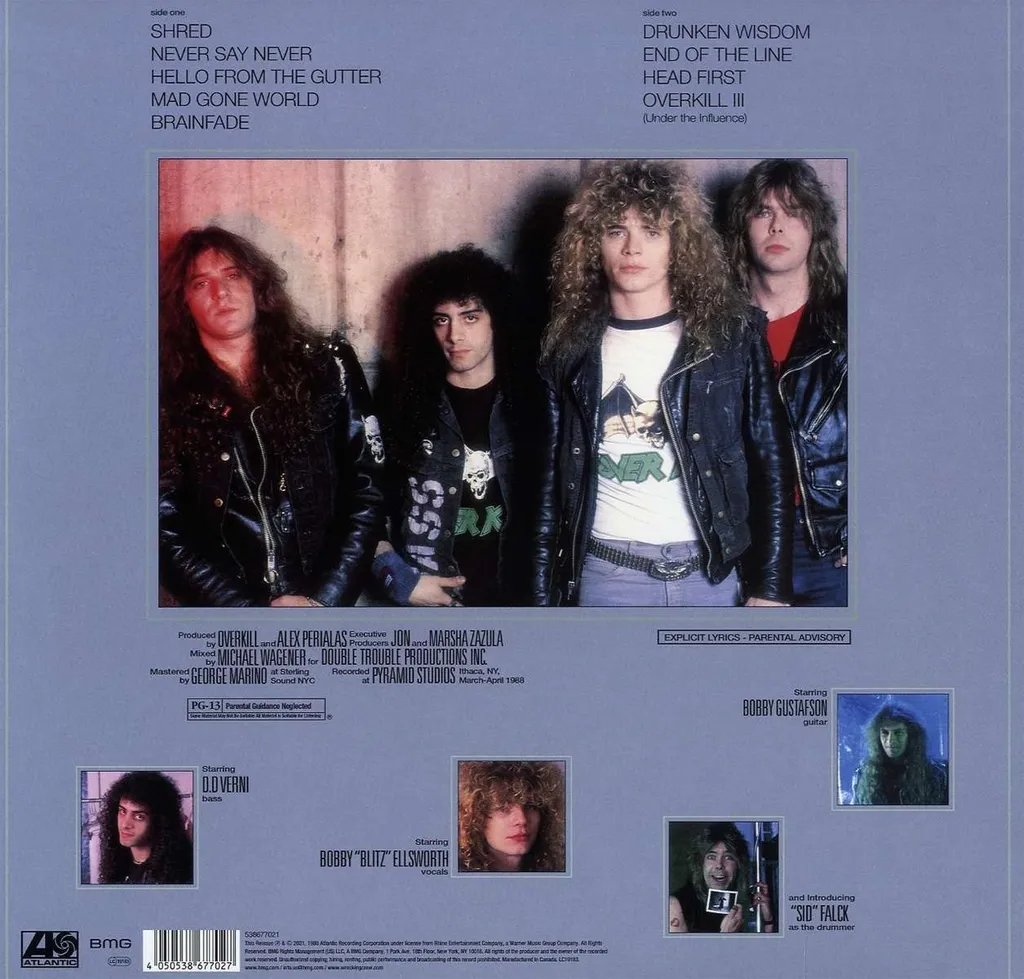 Trouvez le Vinyle Rare Overkill Under The Influence Jaune Marbré LP - 2