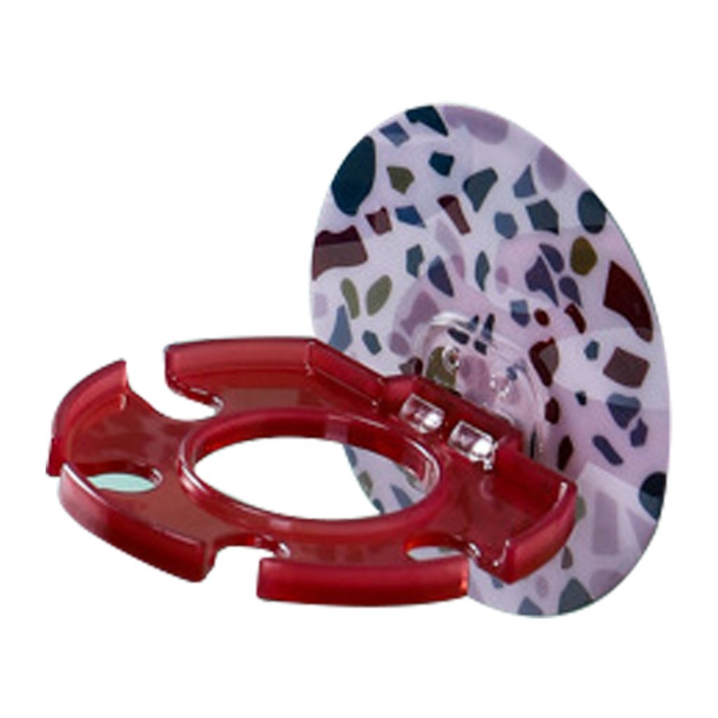 Zahnbürstenhalter selbstklebend wasserdichtes Abbauch Zahnbürsten Zahnpasta Rack Bad Organizer Werkzeuge für Zuhause-Rot