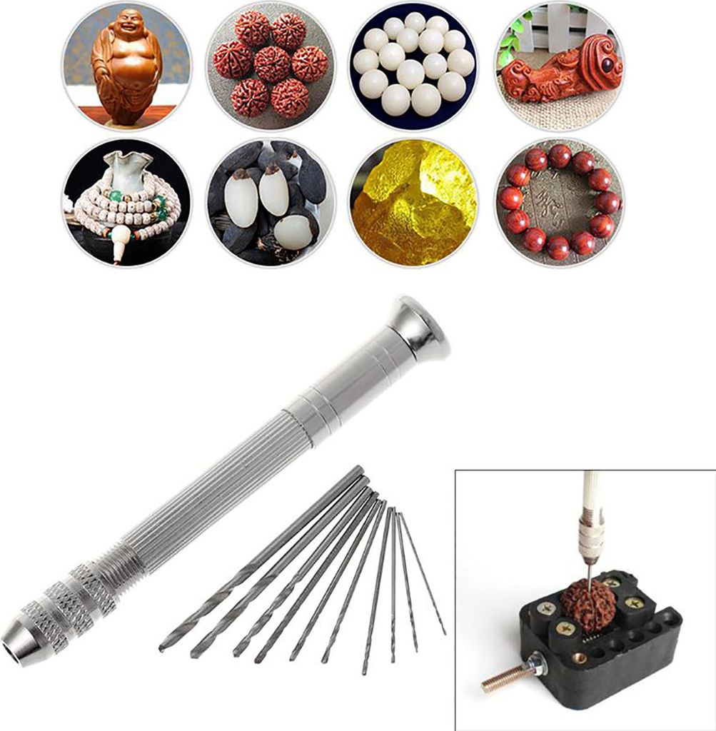 Braid Pin zurückstreifen Doppelkopf Schmuck Herstellung Metall Sechskant Handbuch DIY handgeschlagene Bohrer für Zuhause