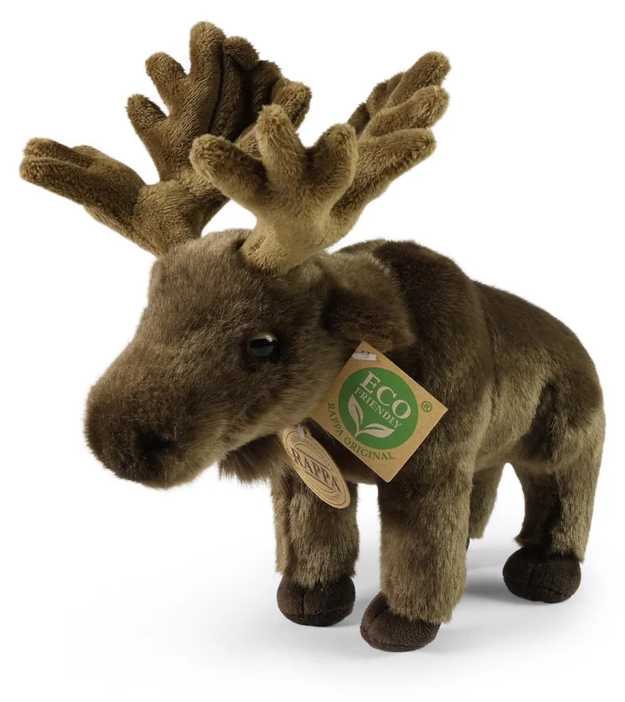 Peluche Orignal 24 cm Écologique - Doudou Élan en Coton Bio Naturel