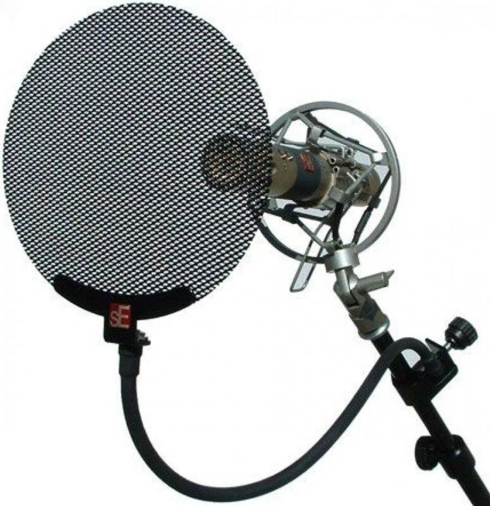 Filtre anti-pop sE Electronics pour micro studio d'enregistrement