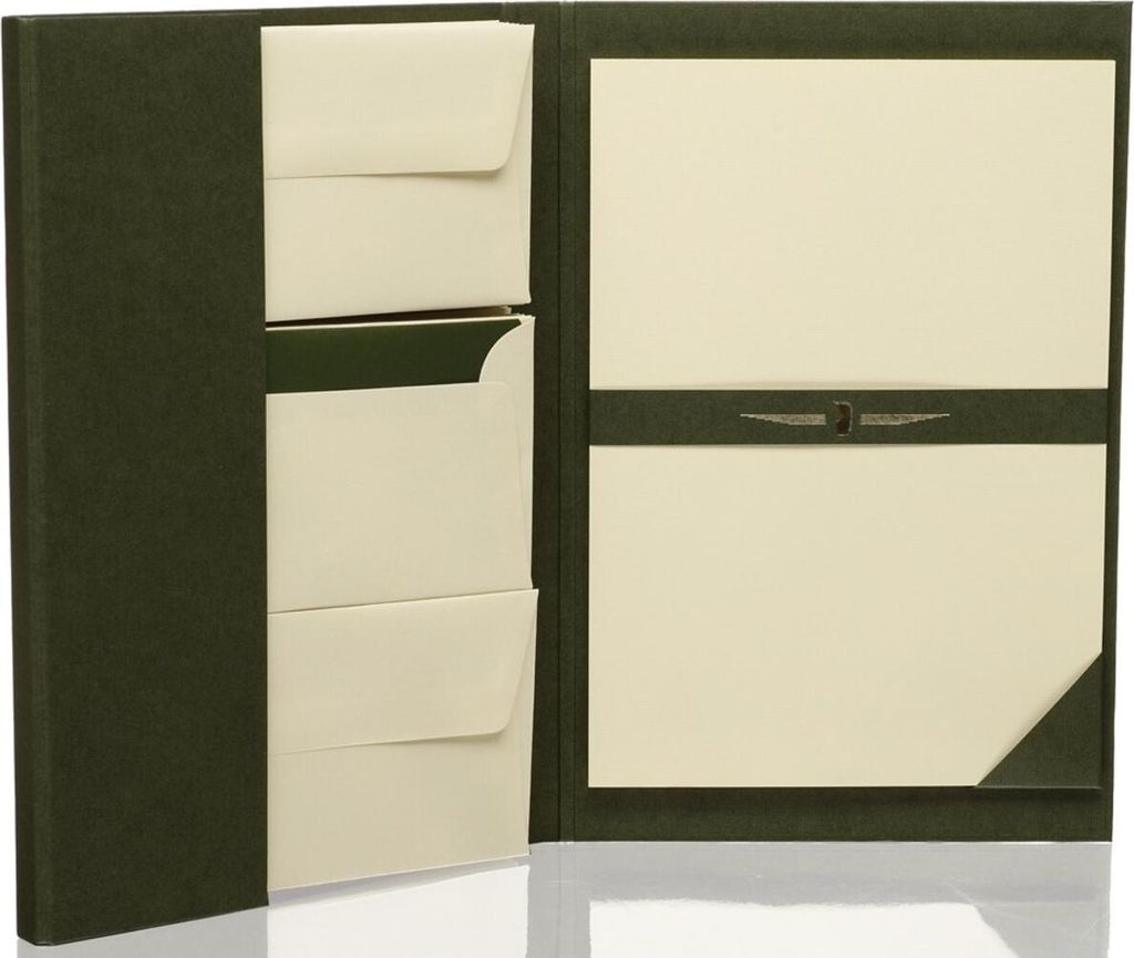 Paper Royal Briefpapiermappe - grün, 25/25, A4/DL, chamois Produktbild 