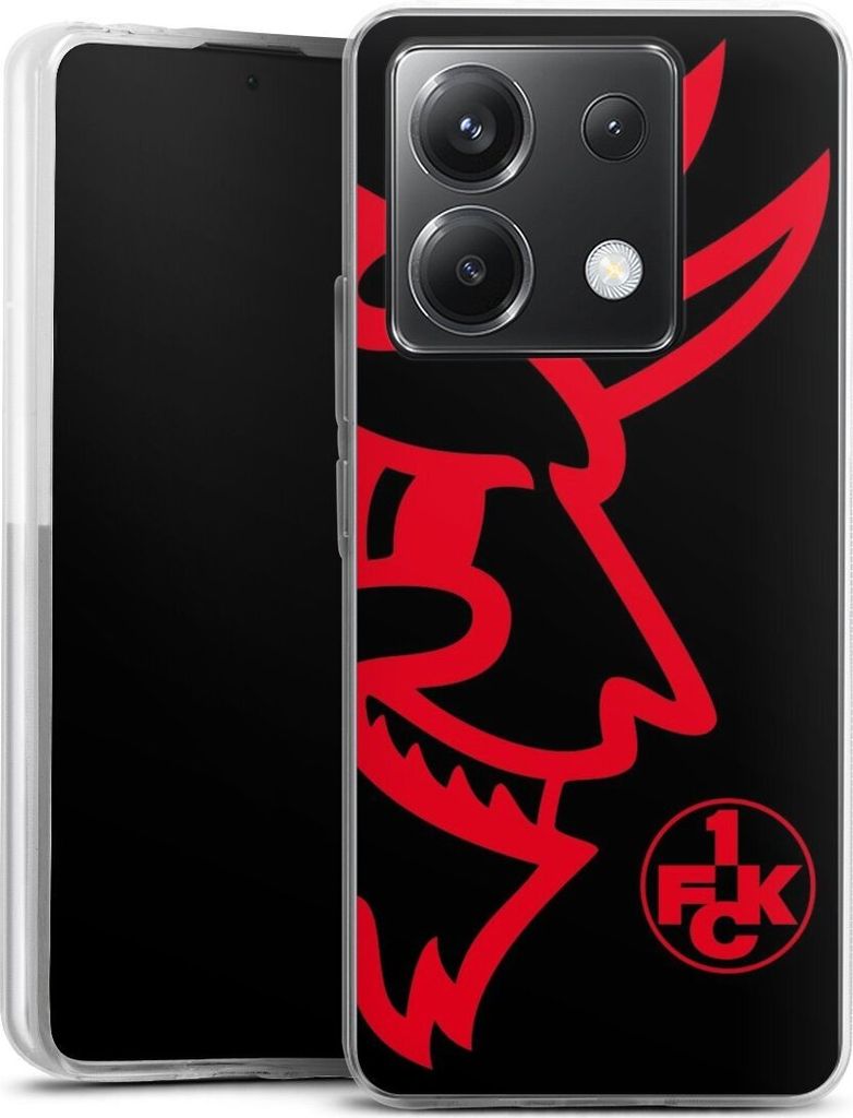 DeinDesign Handyhülle für Xiaomi Poco X6 Silikon Hülle Case Smartphone Schutzhülle 1. FC Kaiserslautern Logo Offizielles Lizenzprodukt