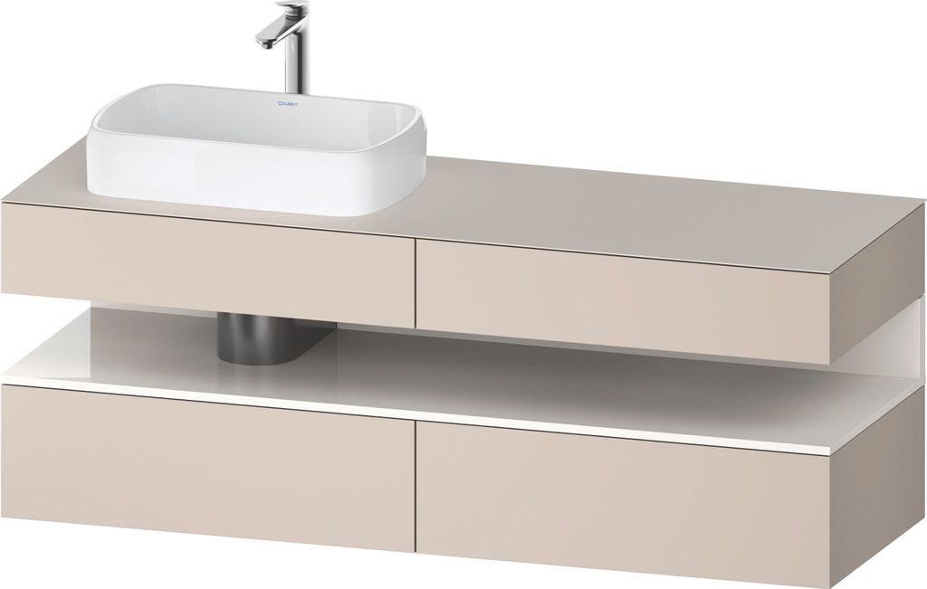 DURAVIT QA4777022910010 QTGO KWTU WH Ek 1600x550x600 Tp. Mt.