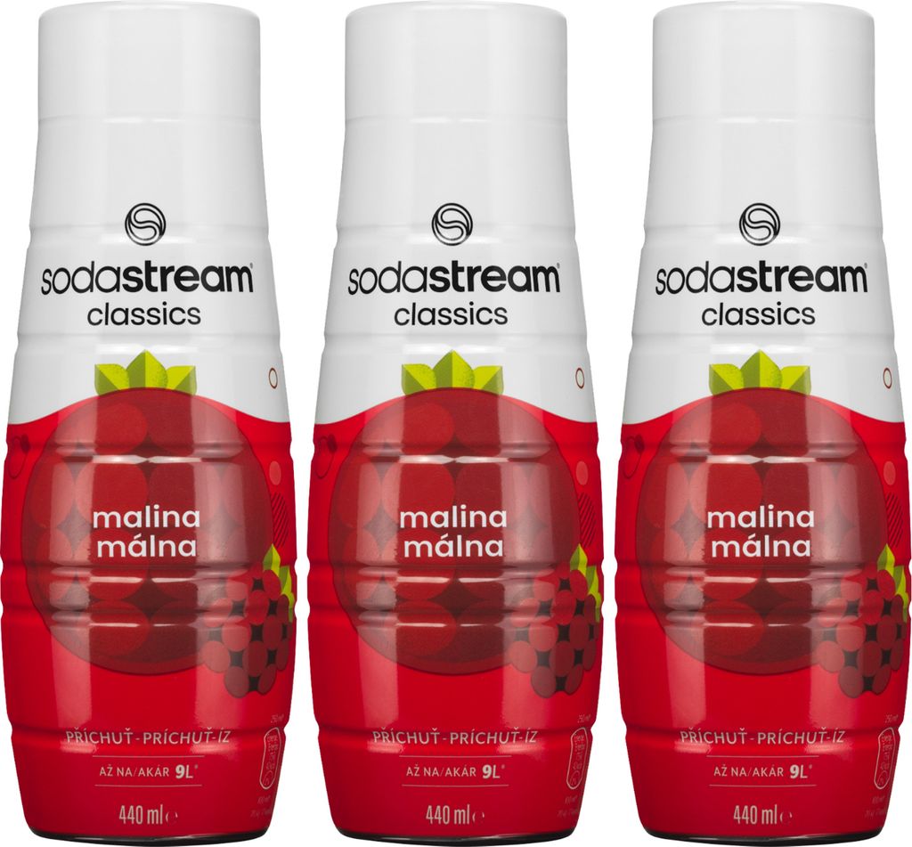 Sodastream Sirup Himbeere 3x440ml Getränkesirup Konzentrat Aroma