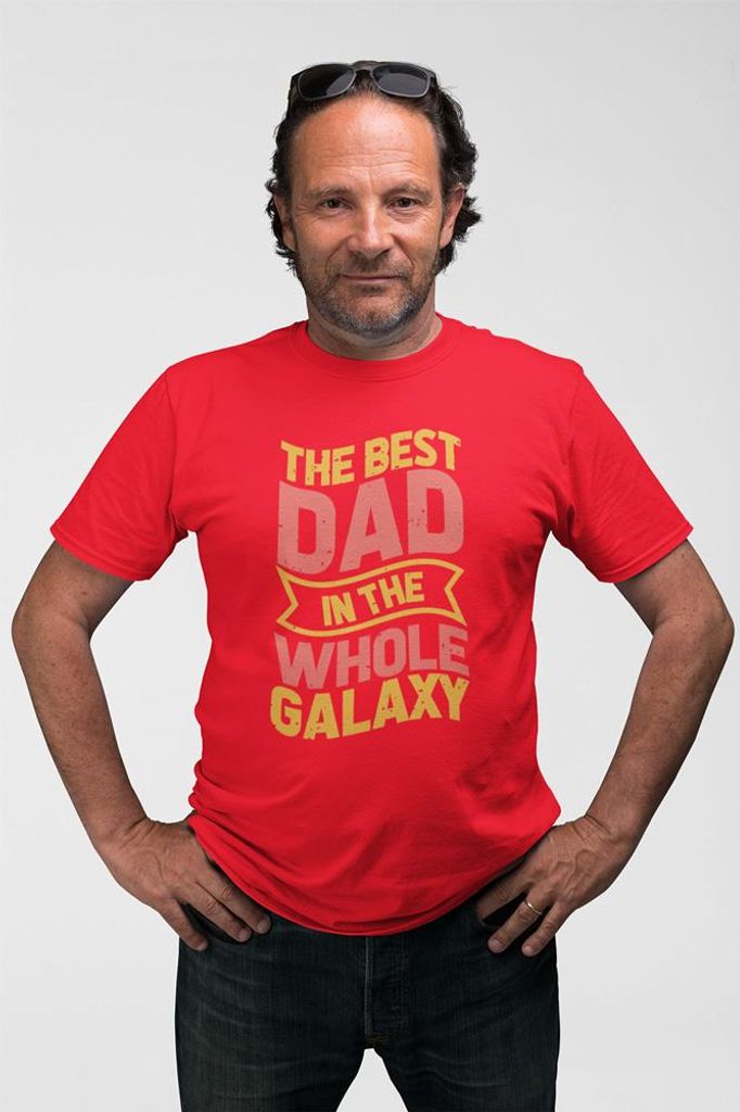 D&B Uni Polo ST00221 Best Dad Rot-Größe 3XL