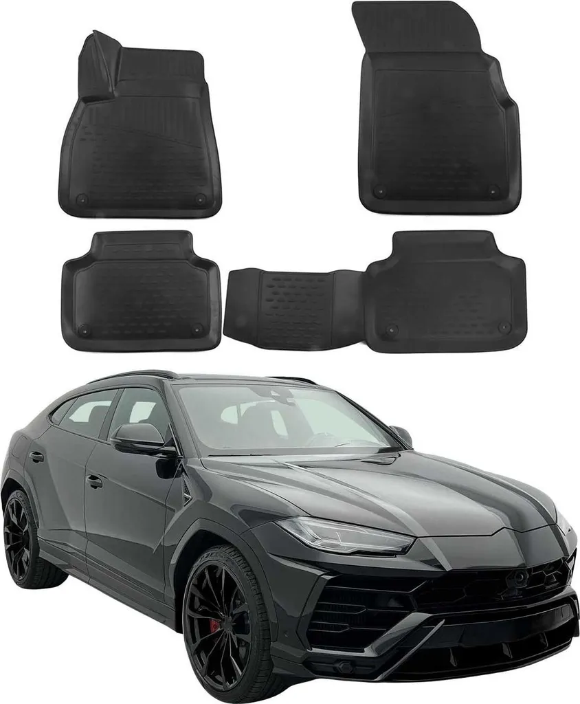 Kit Tappeti TPE Nero Lamborghini Urus 2018-2024 - 4 Pz Custom