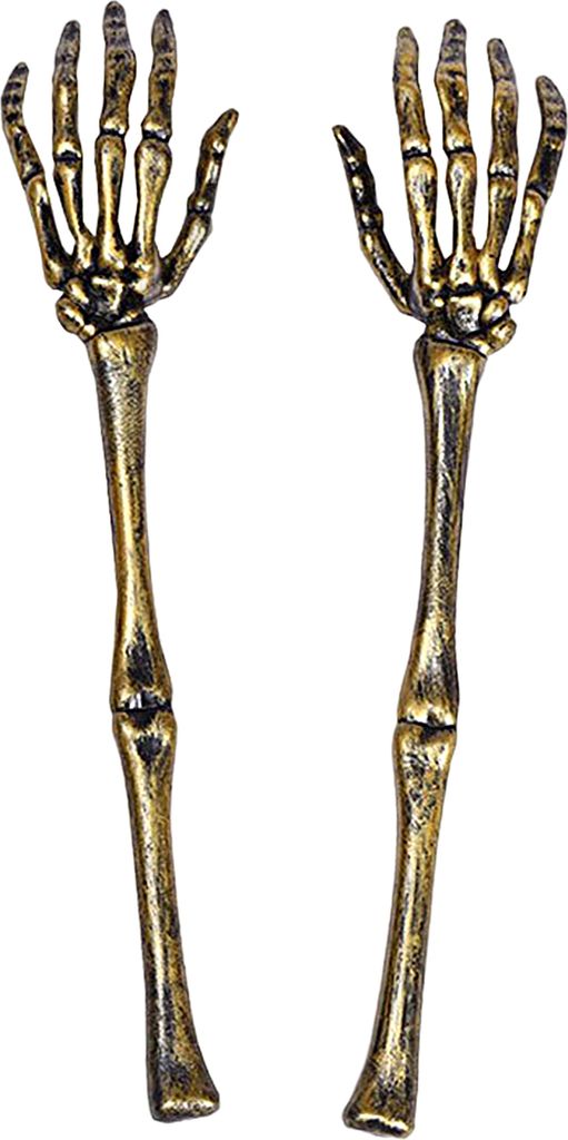 2pcs Halloween Ornamente realistisch aussehende hohe Haltbarkeit Plastik-Golden