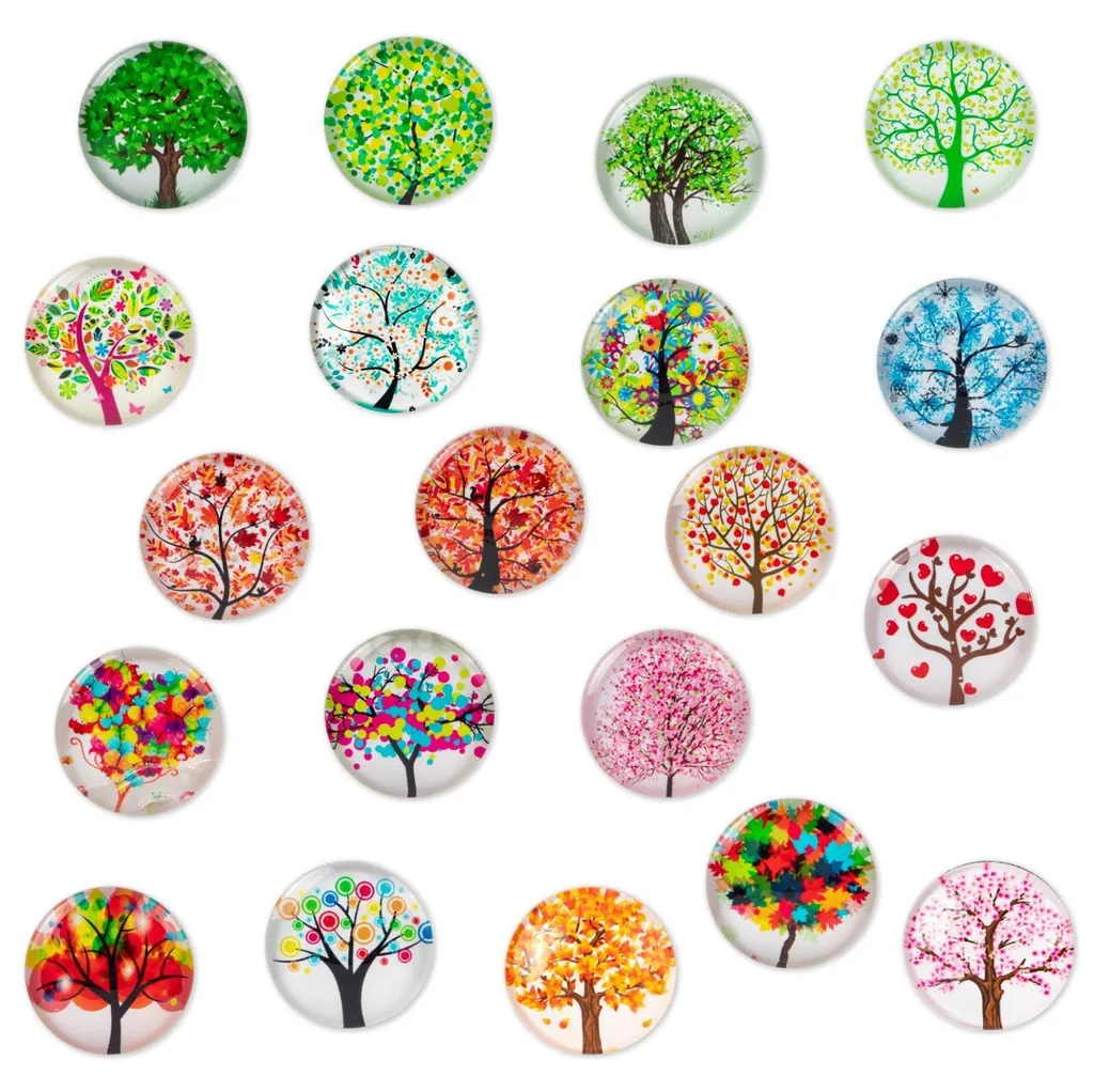 20 Aimants Arbre de Vie pour Frigo et Tableau Magnétique - Lot de 20 Pièces