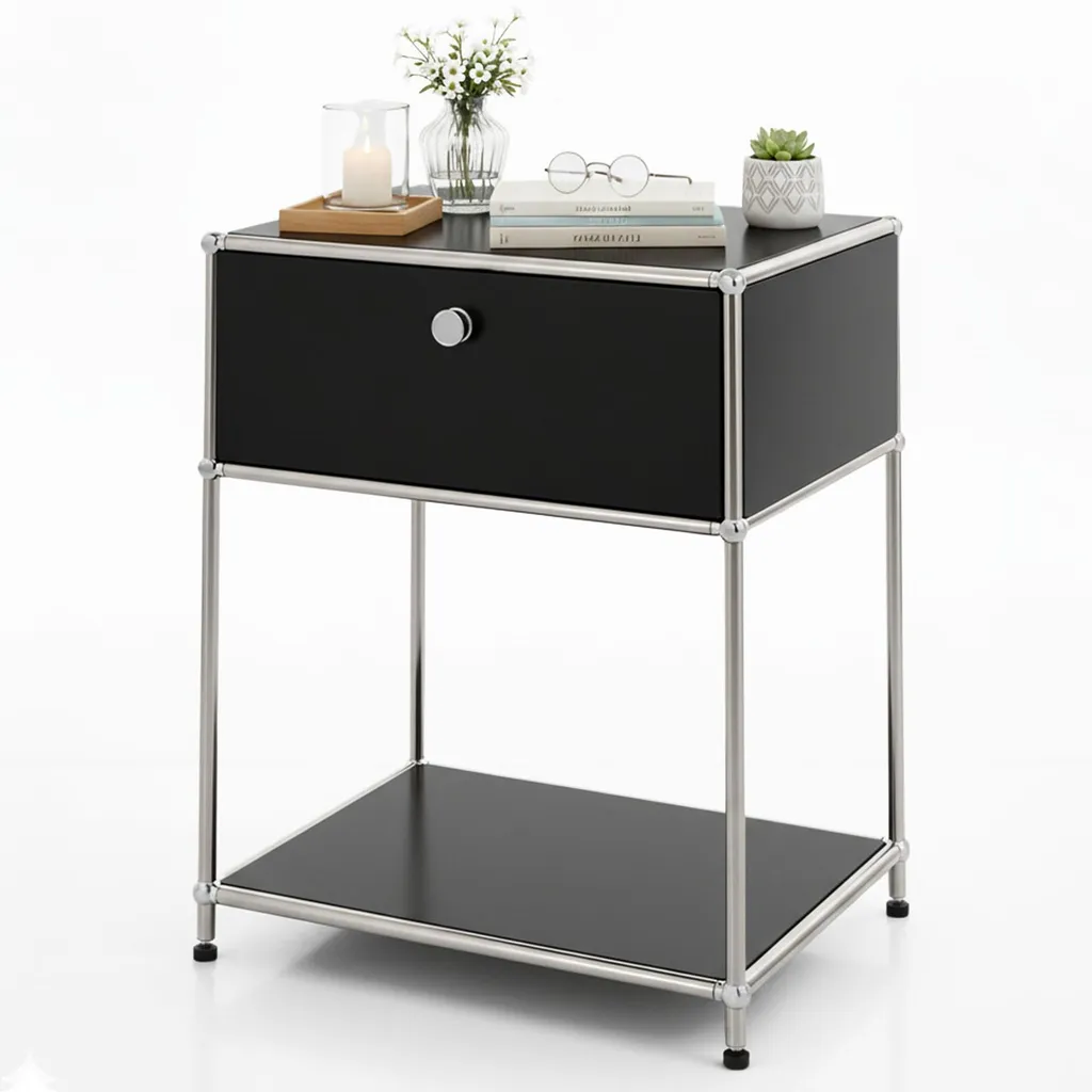 Table d'appoint résistante aux rayures avec étagère modulaire MK-139