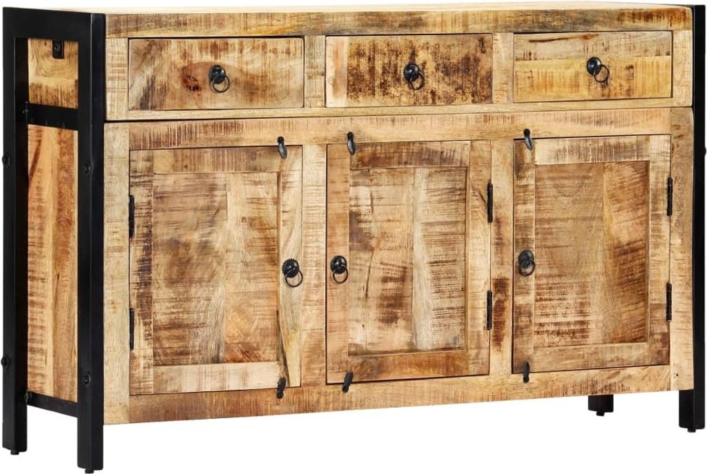 Sideboard 120x35x76 cm Massivholz Mango
