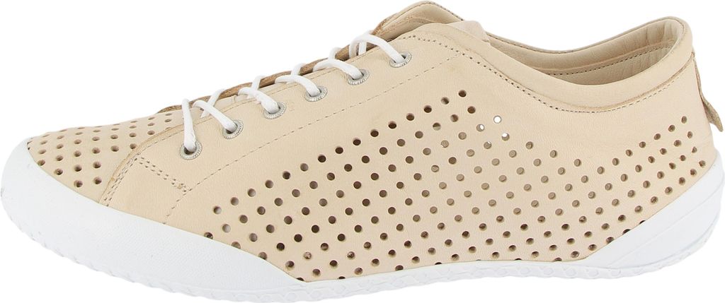 Andrea Conti Damen Schnürschuh Leder Halbschuh Sommerfarbe weich leicht 0345767, Größe:37 EU, Farbe:Beige