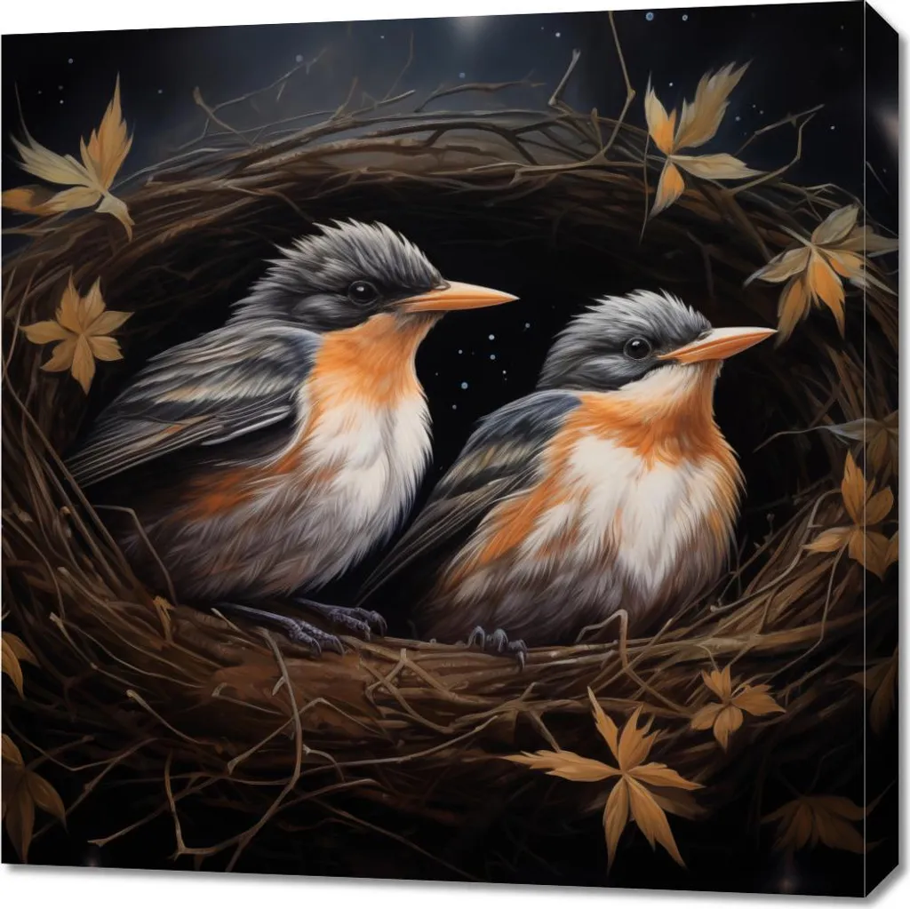 Quadro 70x70 cm Abbraccio stellare
