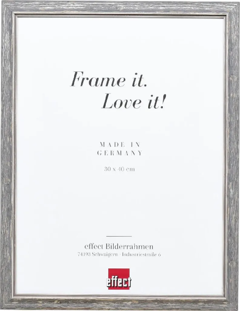 Cornice per foto in legno Effect Profilo 67 Nera 25x80 cm con vetro antiriflesso