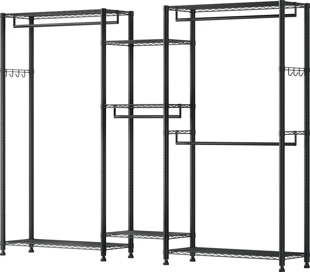 Armoire de Rangement Ouverte pour Chambre et Magasin avec 4 Suspensions