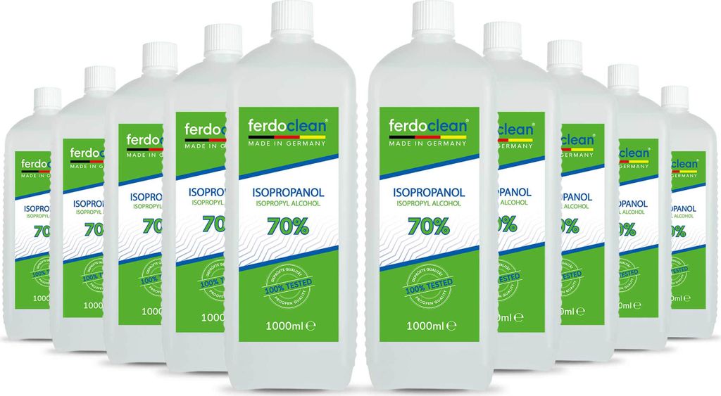 ferdoclean Isopropanol 70% 10 x 1L Isopropylalkohol (IPA) 2-Propanol