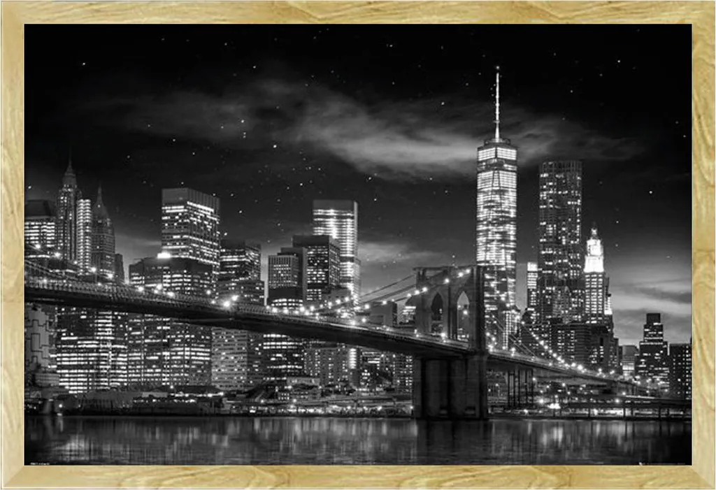 Poster Foto New York Freedom Tower B&W Cornice Shinsuke Faggio