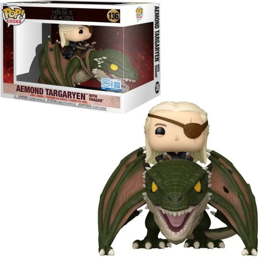Funko Pop! - Aemond Targaryen With Vhagar #136