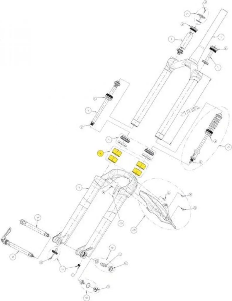 Bagues de guidage pour fourche Manitou 32mm entretien et réparation VTT