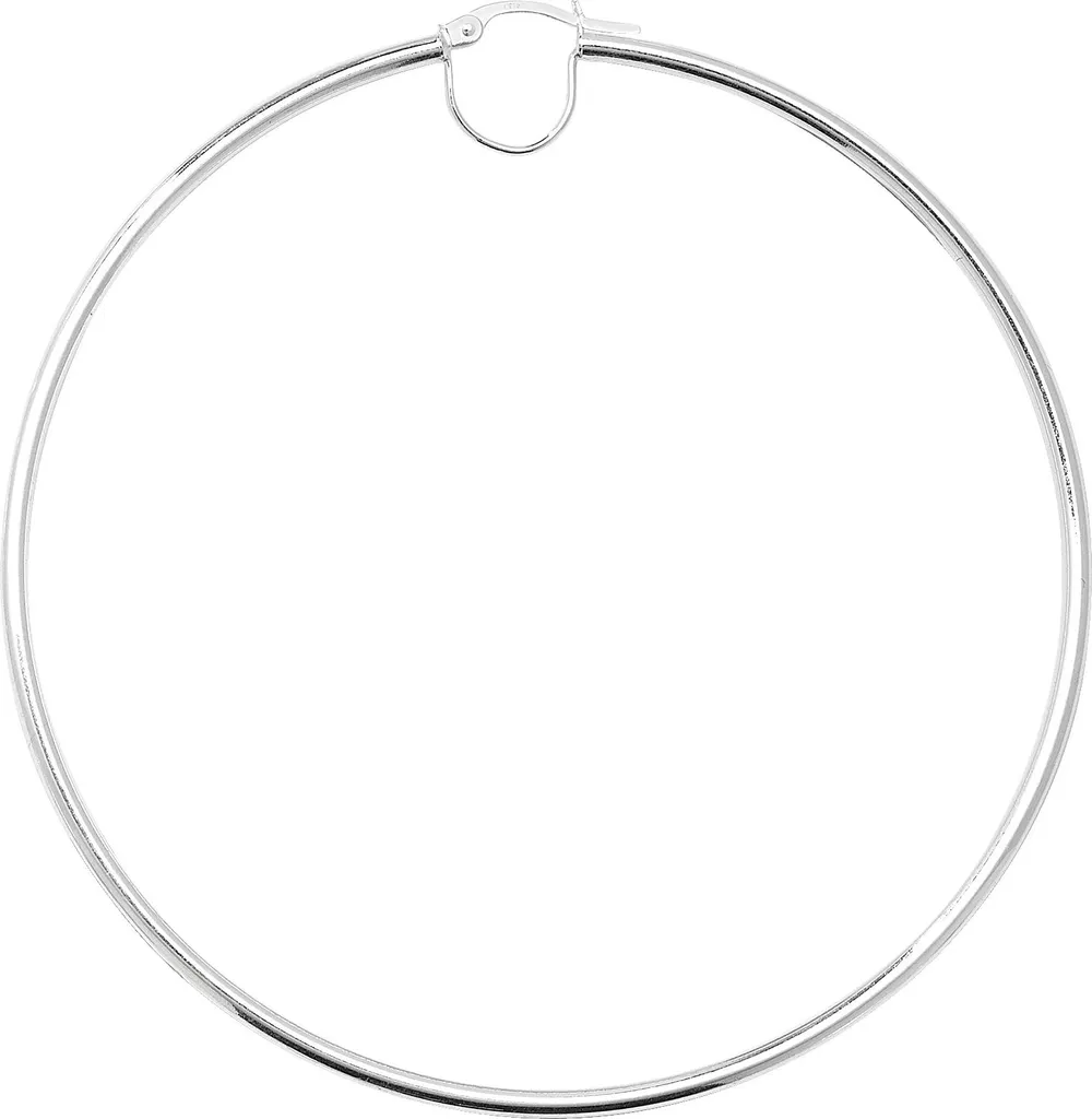 Grandes Boucles d'Oreilles Anneaux en Argent 925 pour Femme - Style Chic