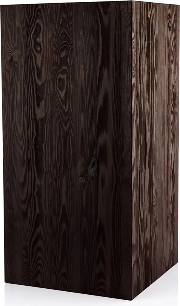 Support fleurs bois stable et durable - Colonne décorative aspect naturel