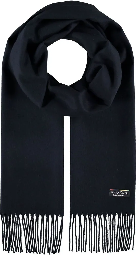 FRAAS sciarpa Cashmink® Scarf with Fringes Blue