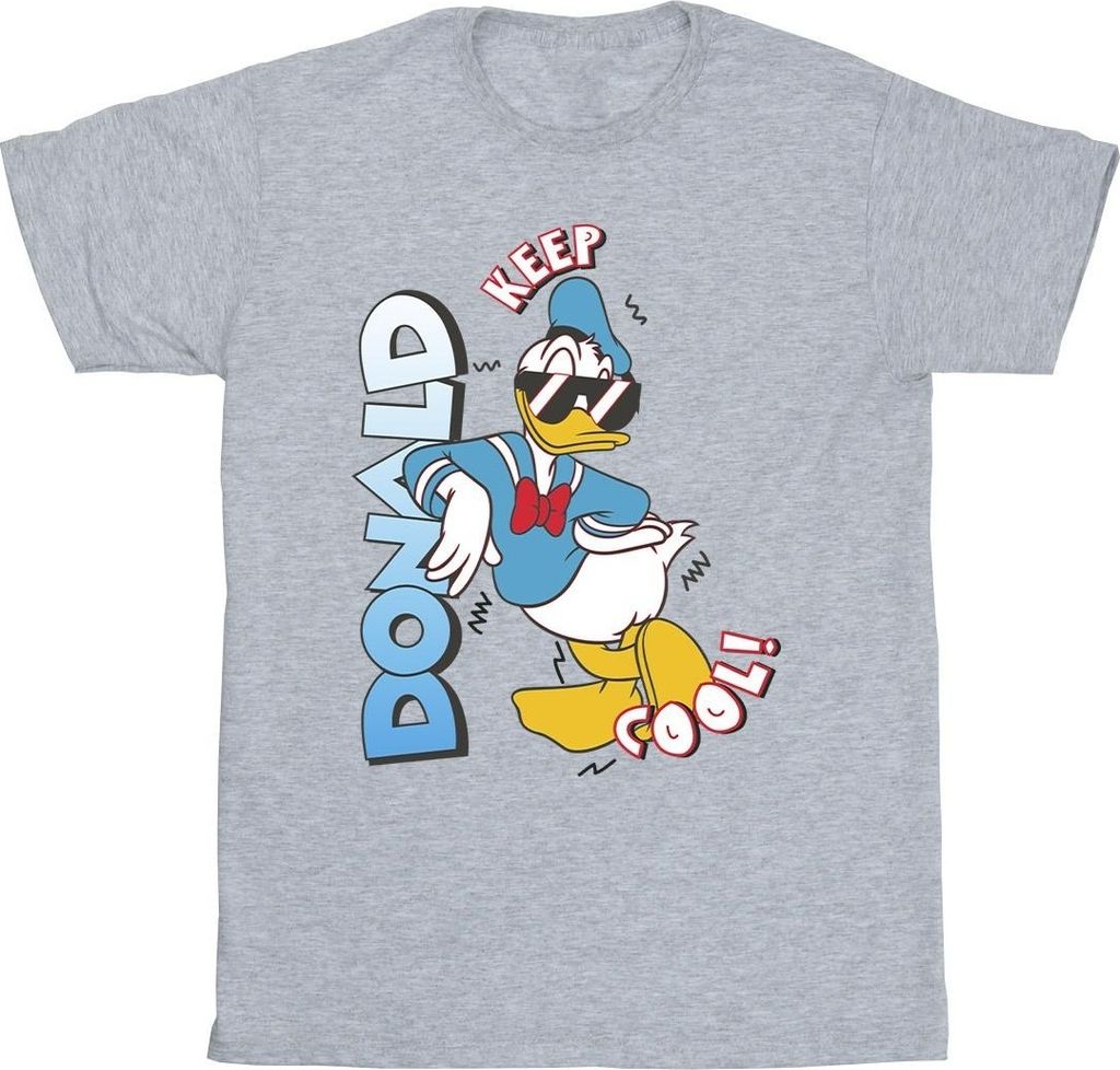 Disney - "Donald Duck Cool" T-Shirt für Herren BI41581 (3XL) (Grau)