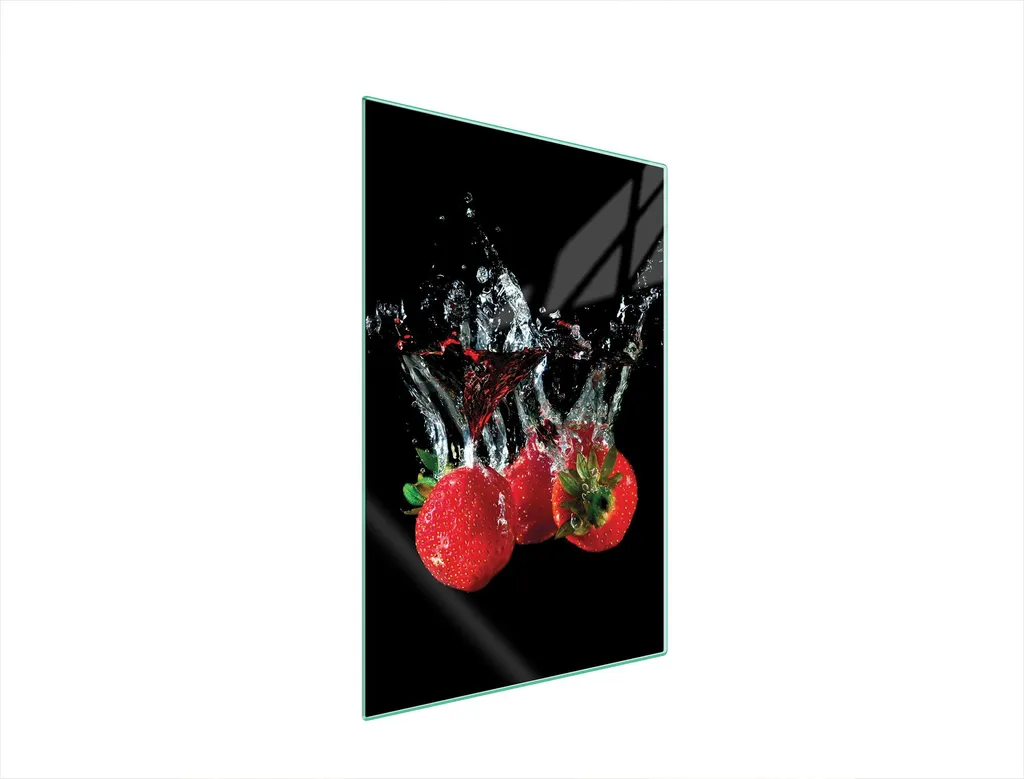 Tagliere in vetro 35x52 fragole