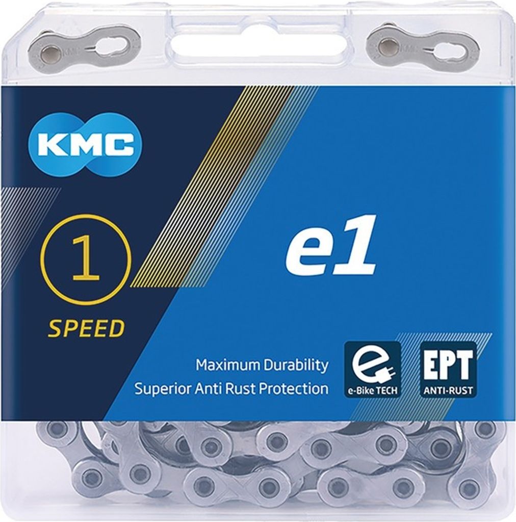 KMC Kette e1 EPT für Nabenschaltung 1/2 x 3/32', schmal, 130 Glieder, silber