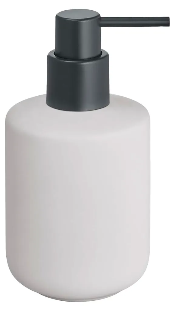 Distributeur de savon pour mains en céramique beige - Déco SARJA 15cm