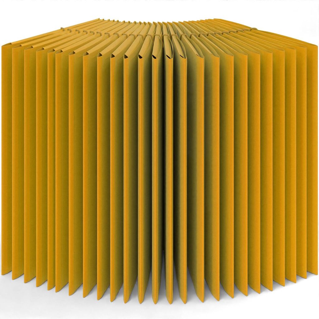 ACROPAQ - 25 x Sammelmappe A4 - Für bis zu 250 Blatt, A4 mappe, Sichere Dokumente mit 3 Klappen, mattes Muster, Gelb - Sammelmappe A4, Mappen A4