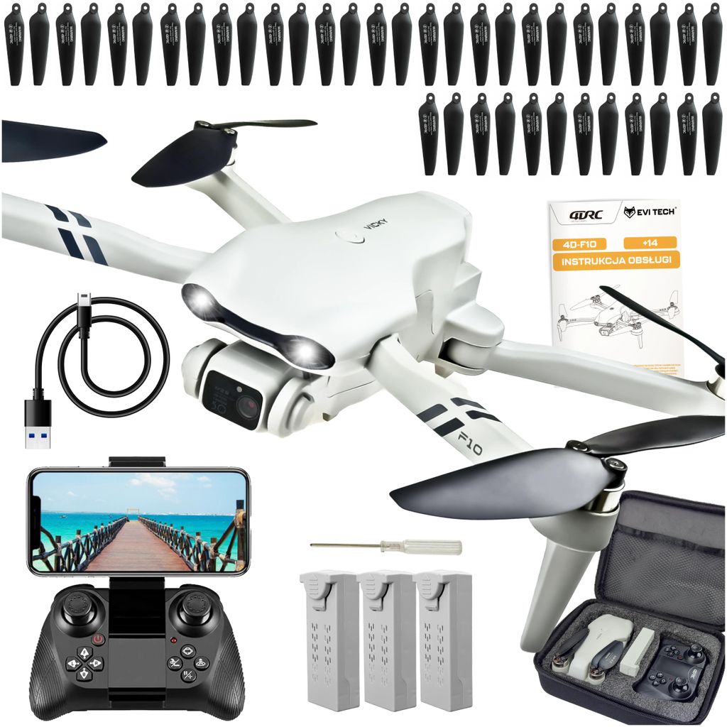 Dron Flypro10 2Kamery Bezkartáčové Motory Vznášení Wifi Obrázek produktu 