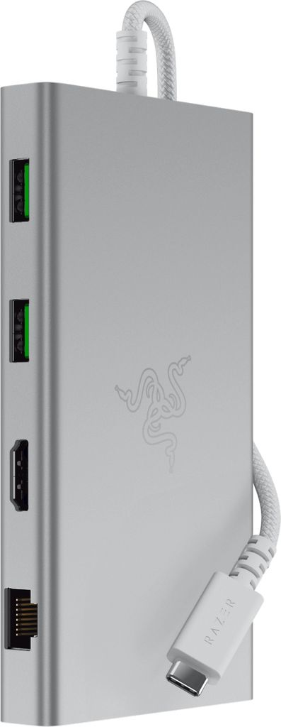 Razer USB C Dock - 11-in-1 Multiport Adapter Mercury Produktbild 