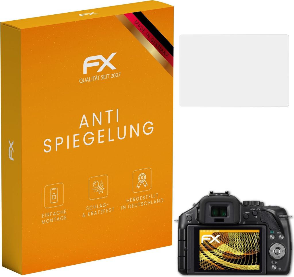 atFoliX FX-Antireflex 3x Schutzfolie kompatibel mit Panasonic Lumix DMC-G5 Displayfolie