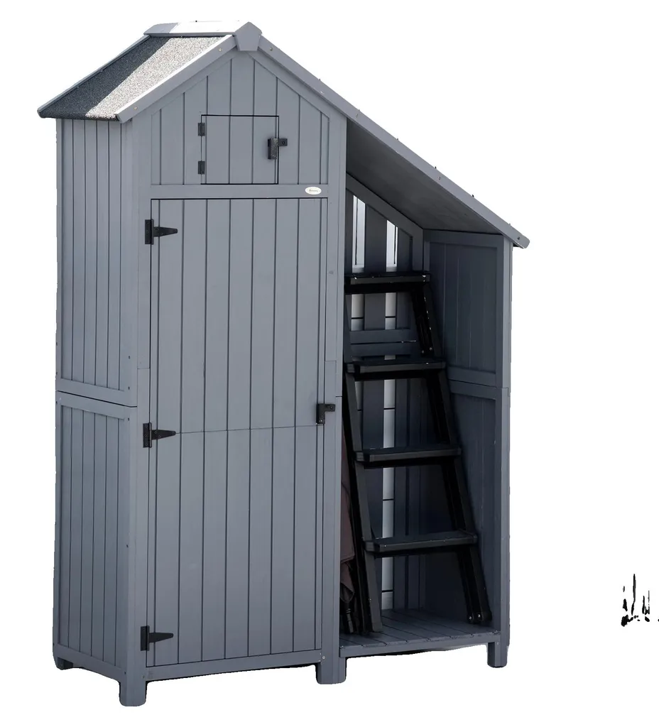 Armoire de jardin contre l'humidité - Stockage sécurisé et gris XL