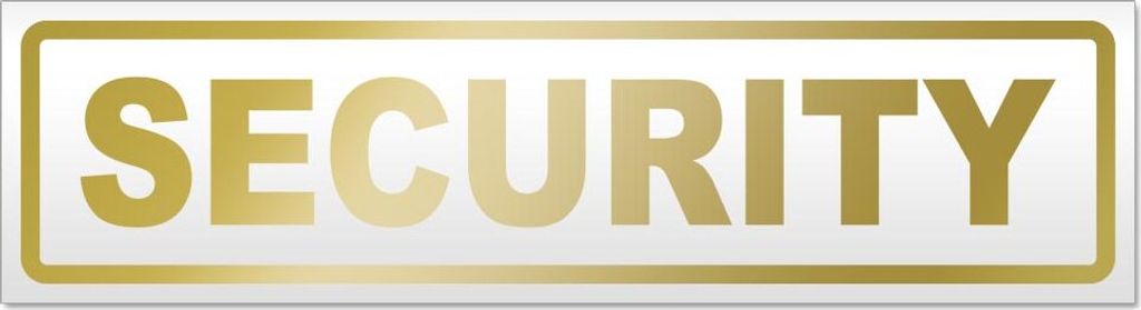 Security Magnetschild Schild magnetisch