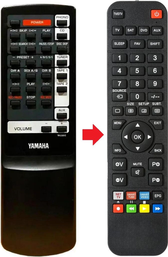 Fernbedienung passend für YAMAHA AX380 | VR35610