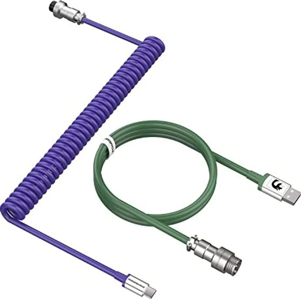 Mambasnake C01 Cavo Tastiera Spirale USB-C Aviator Metallo Pro