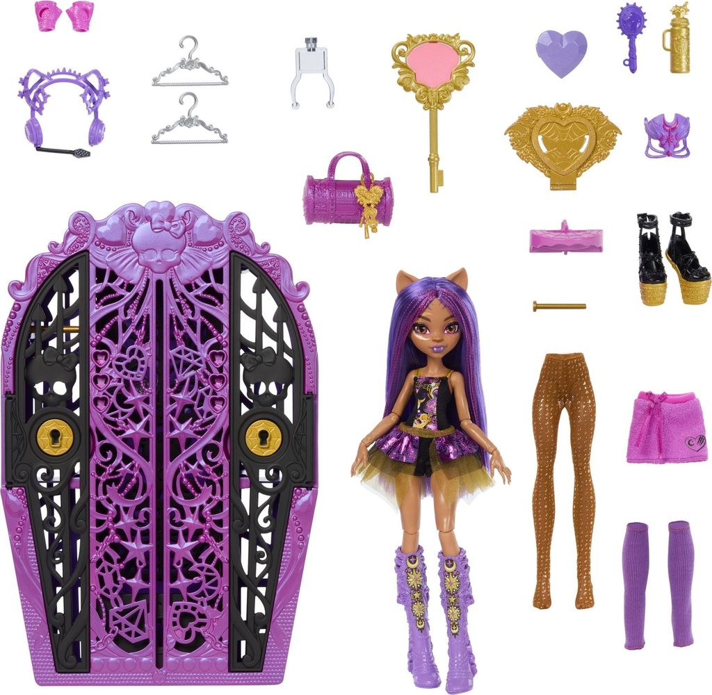 Mattel Monster High Skulltimate Secrets Serie 4 CLAWDEEN Produktbild 3