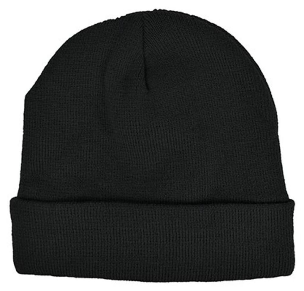 L-Merch - Mütze, Fleece, Jerseyware LT4748 (Einheitsgröße) (Schwarz)