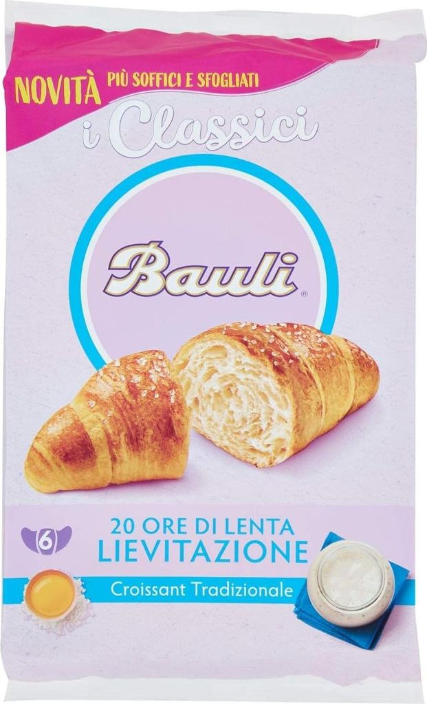 Bauli Croissant Classico 6 Stück, 4er Pack (24 x 40 g)