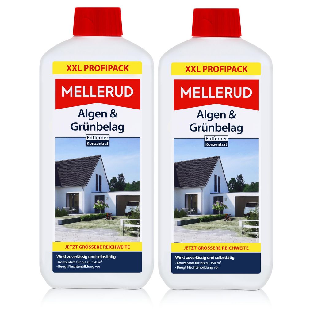 Mellerud Algen und Grünbelag Entferner 1,75L Konzentrat (2er Pack)